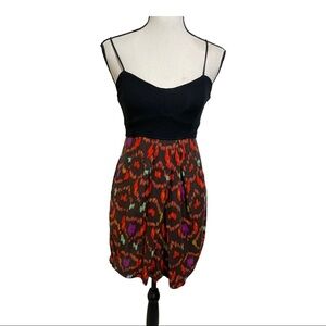 Hurley X dress Mini spaghetti straps bottom watercolor pattern Size Small